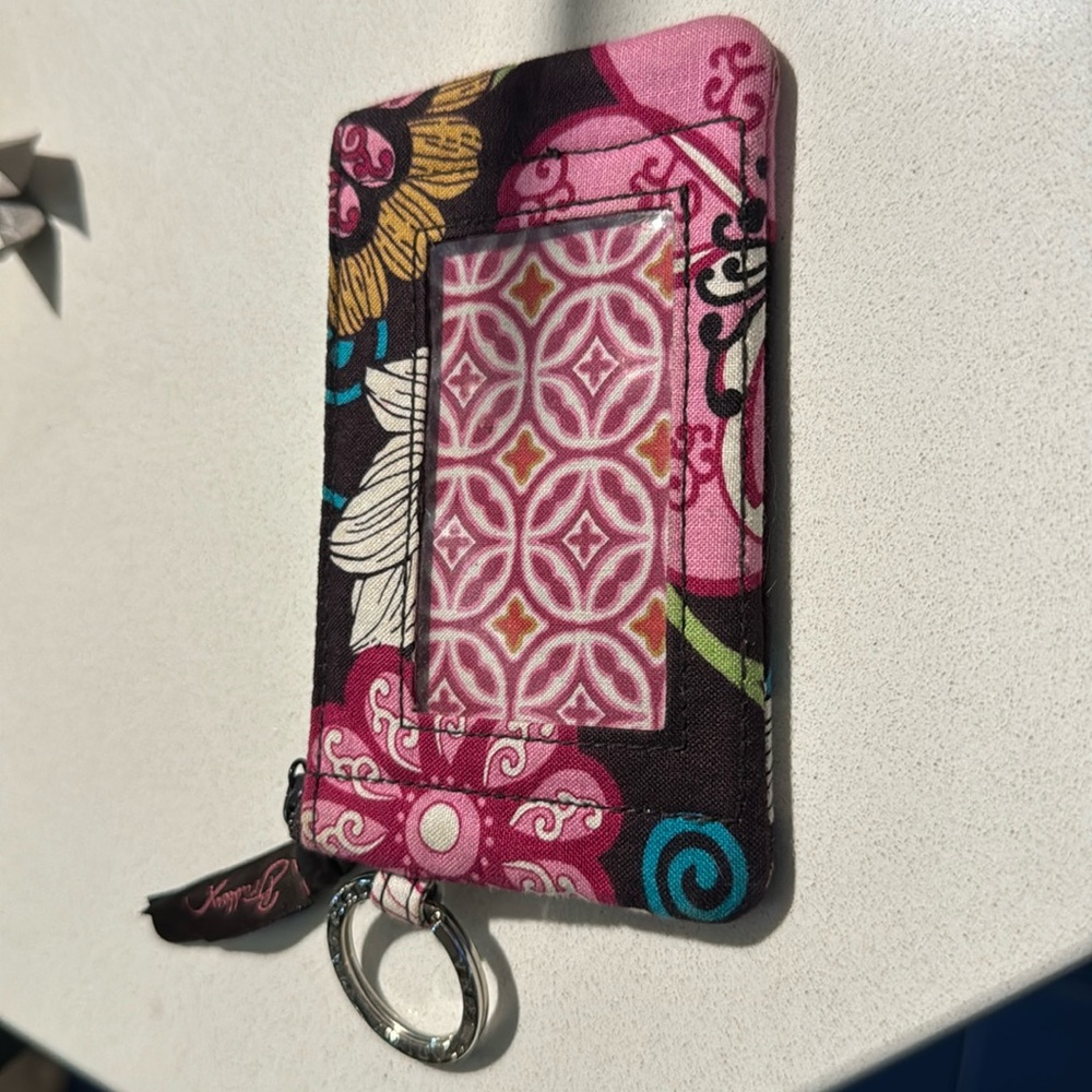 Vera Bradley Zipper ID Case Mini Wallet